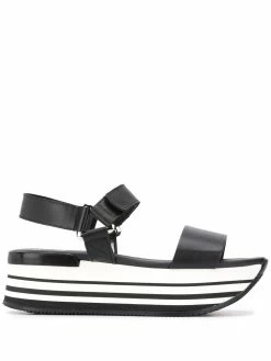 Hogan sandales bicolores à plateforme