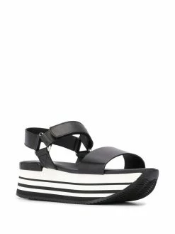 Hogan sandales bicolores à plateforme