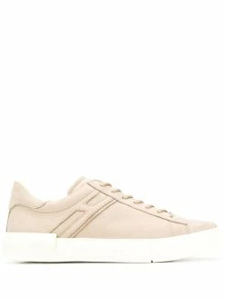 Hogan baskets en cuir grainé