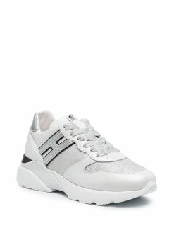 Hogan baskets à logo métallisé