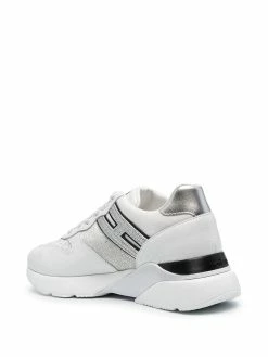 Hogan baskets à logo métallisé