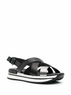 Hogan sandales à brides croisées