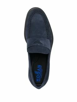 Hogan mocassins en daim à bride