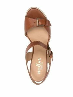 Hogan sandales compensées à détail de boucle