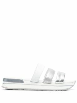 Hogan sandales à brides métallisées