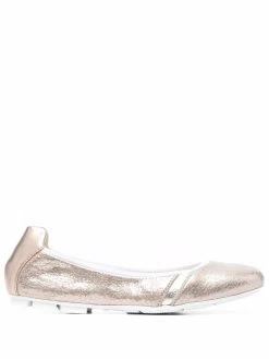 Hogan ballerines à effet métallisé