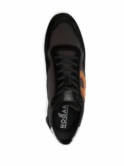 Hogan baskets à empiècement en daim