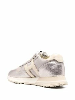 Hogan Prix Raisonnable Baskets métallisées à patch logo femme 6 Hogan baskets métallisées à patch logo