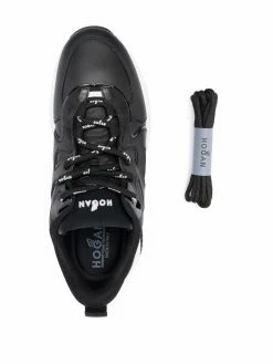 Hogan baskets en cuir à semelle épaisse