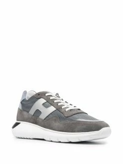 Hogan baskets Interactive à empiècements en daim